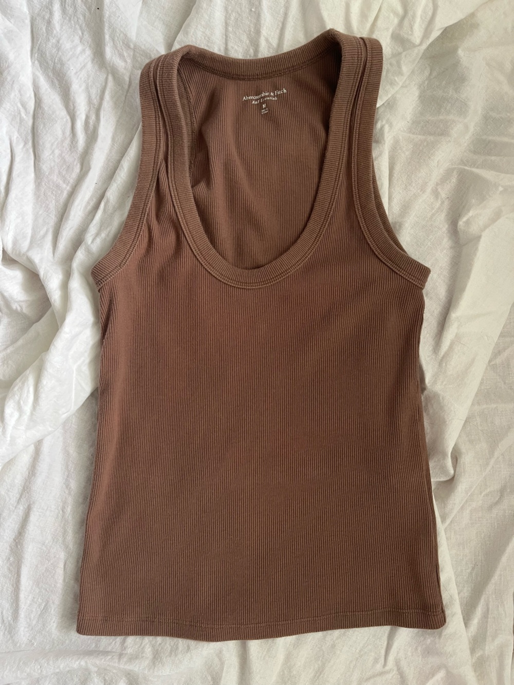 Abercrombie & Fitch Brown Ribbed Tank Top